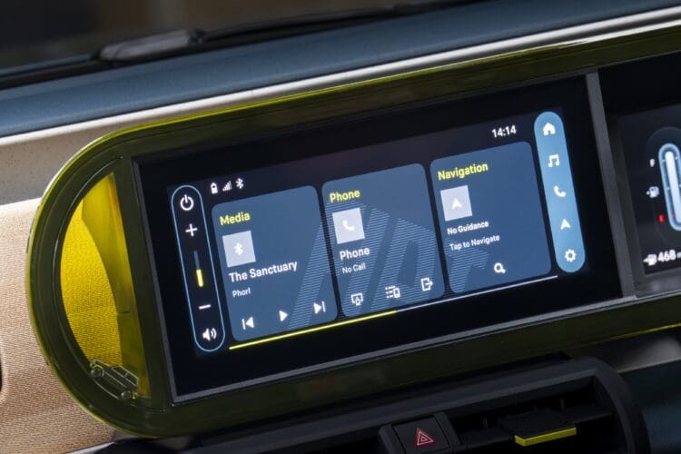 Fiat Grande Panda infotainment screen