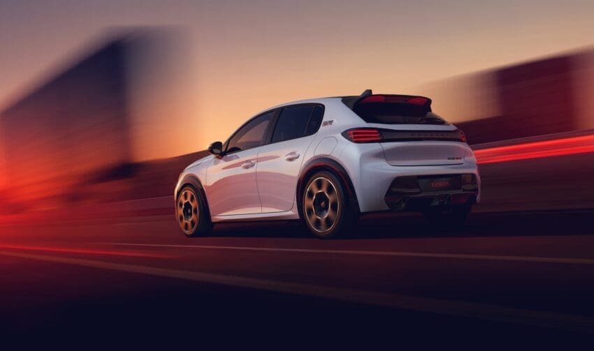 Peugeot E-208 GTI rear view