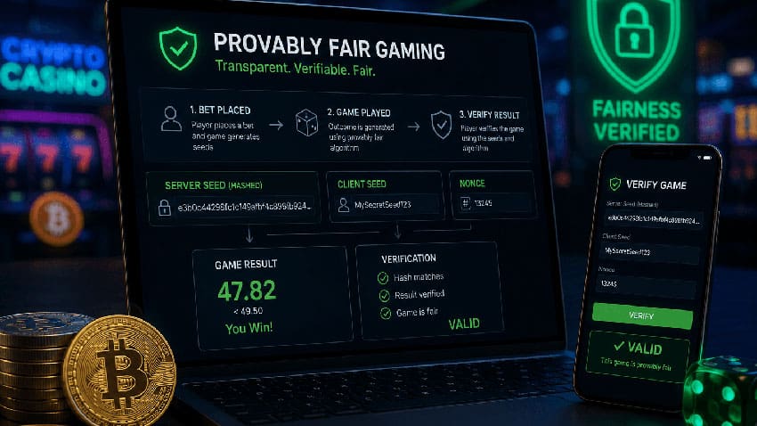 Crypto gambling runs on trust issues. You send bitcoin to a site you've never visited in person, spin the reels or roll the dice, and hope the outcome isn't quietly tilted against you.