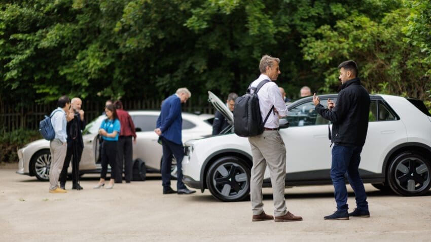 The Nio ET5 Touring and the Nio Firefly were on display at the opening of the Oxfordshire site