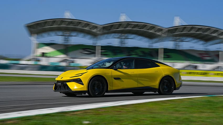 Lotus has claimed a new electric vehicle lap record at Malaysia's Sepang International Circuit, with its Emeya hyper-GT stopping the clocks at 2 minutes 20.317 seconds.