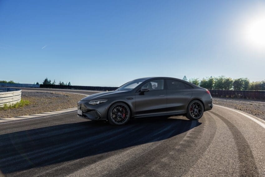 Mercedes-AMG CLA 45 side view 